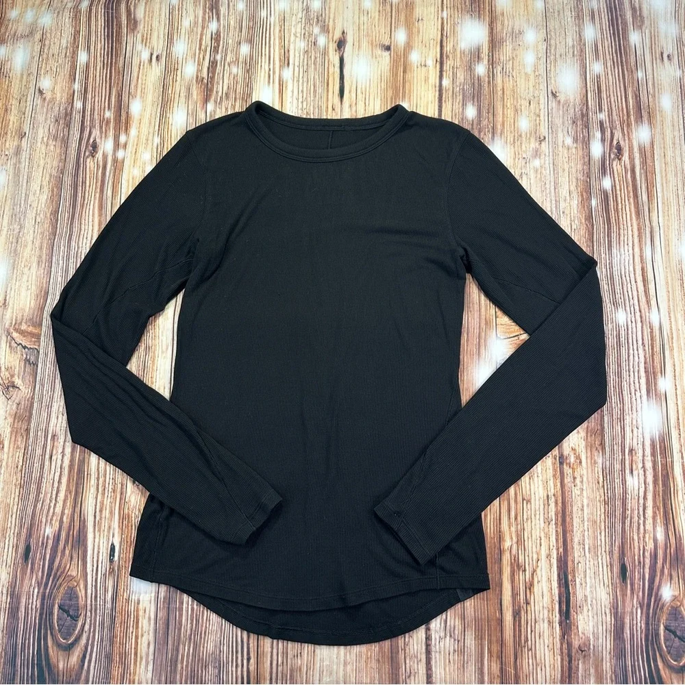 Lululemon Athletica Black Long Sleeve Women's Top